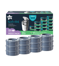Set 12 rezerve pentru cos scutece Tommee Tippee Sangenic Twist and Click, Reciclabile
